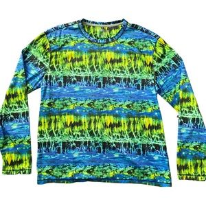 Mens Reel Legends Long Sleeve Performance Shirt